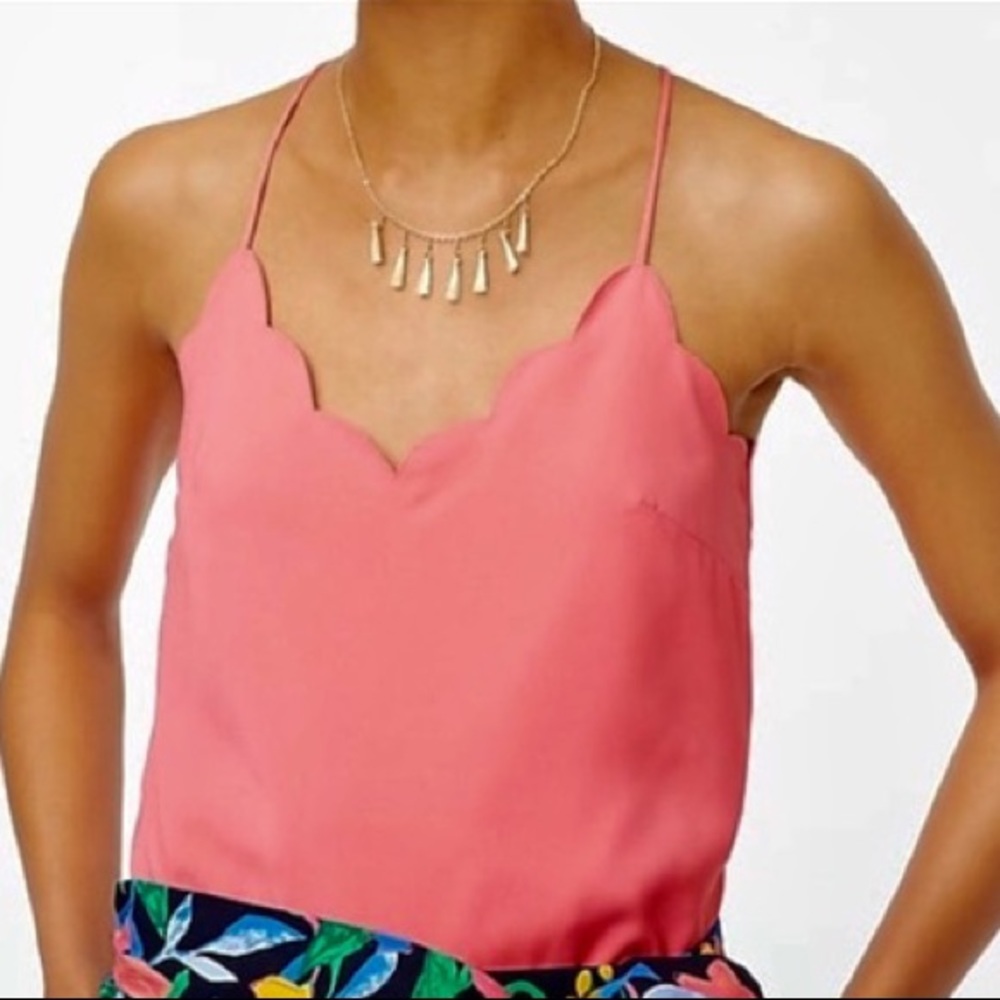 NWT J Crew Scalloped Cami Top